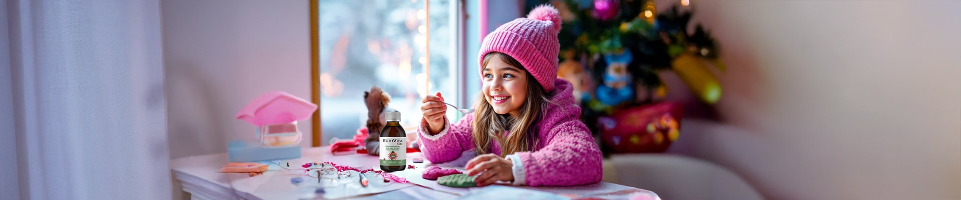 EchiVita Kids Immunity Support Syrup Orta Banner